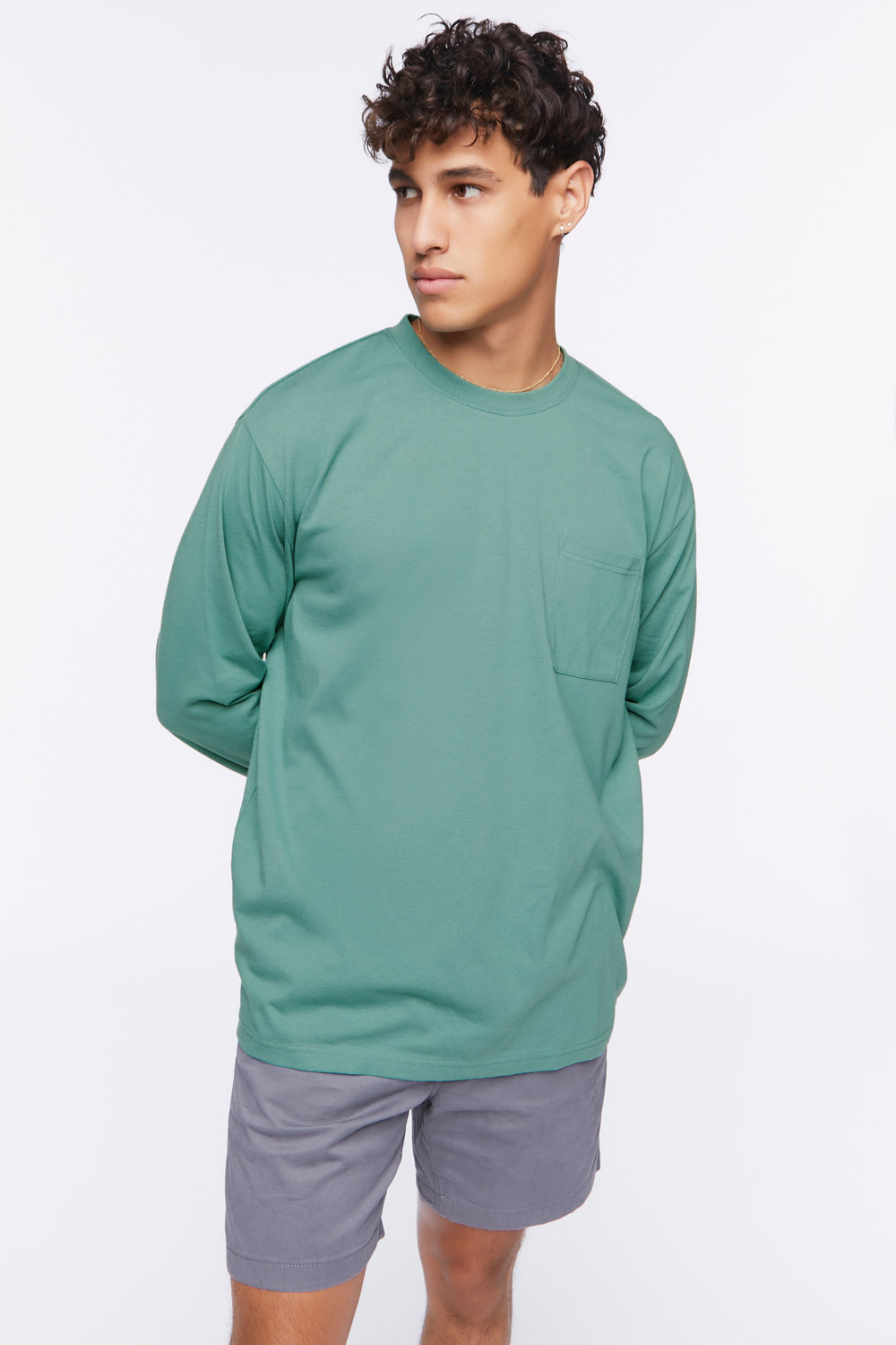 Cotton Pocket Tee Green