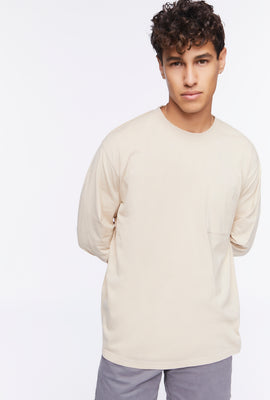 Link to Cotton Pocket Tee Taupe