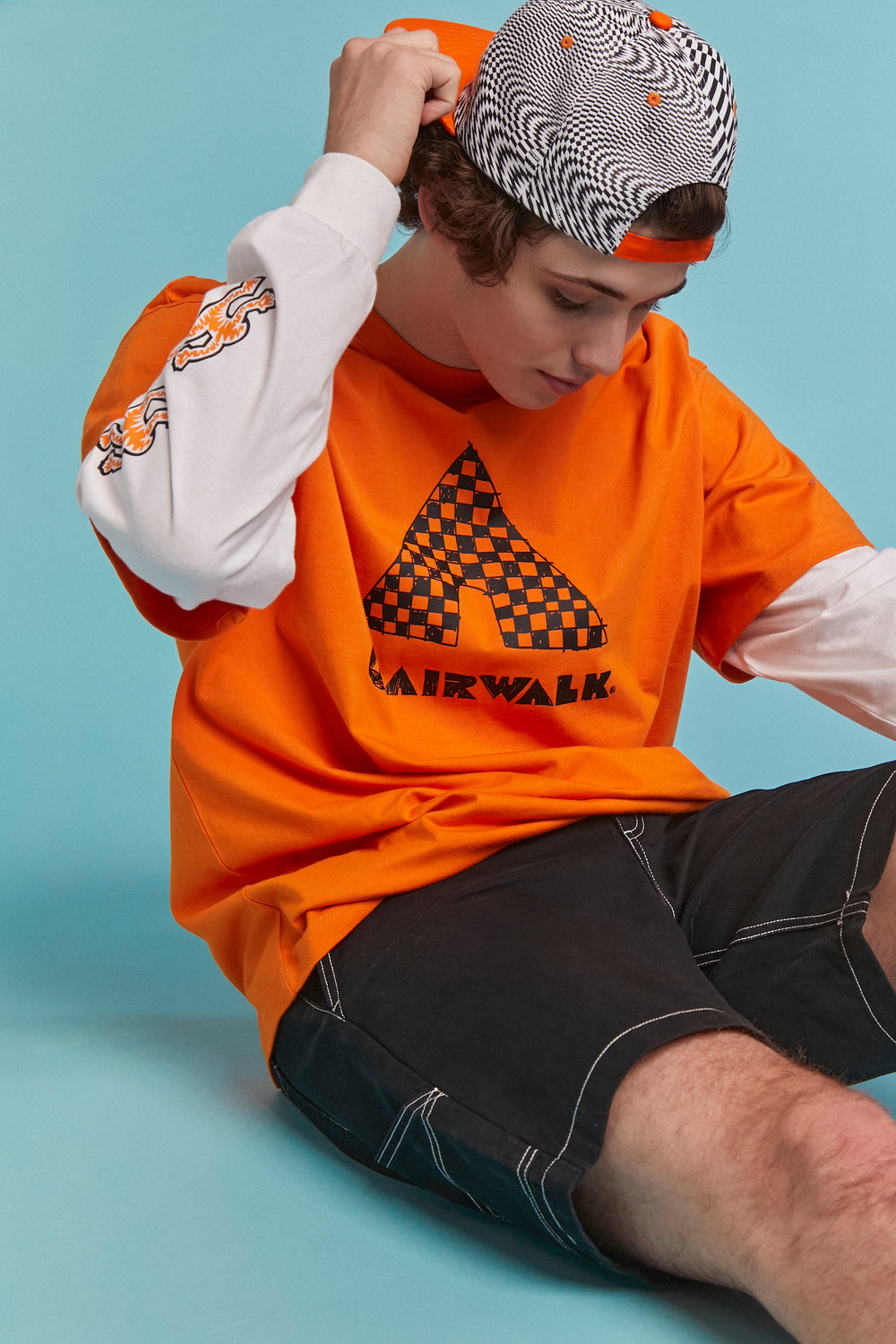 Airwalk Graphic Combo Tee Orange