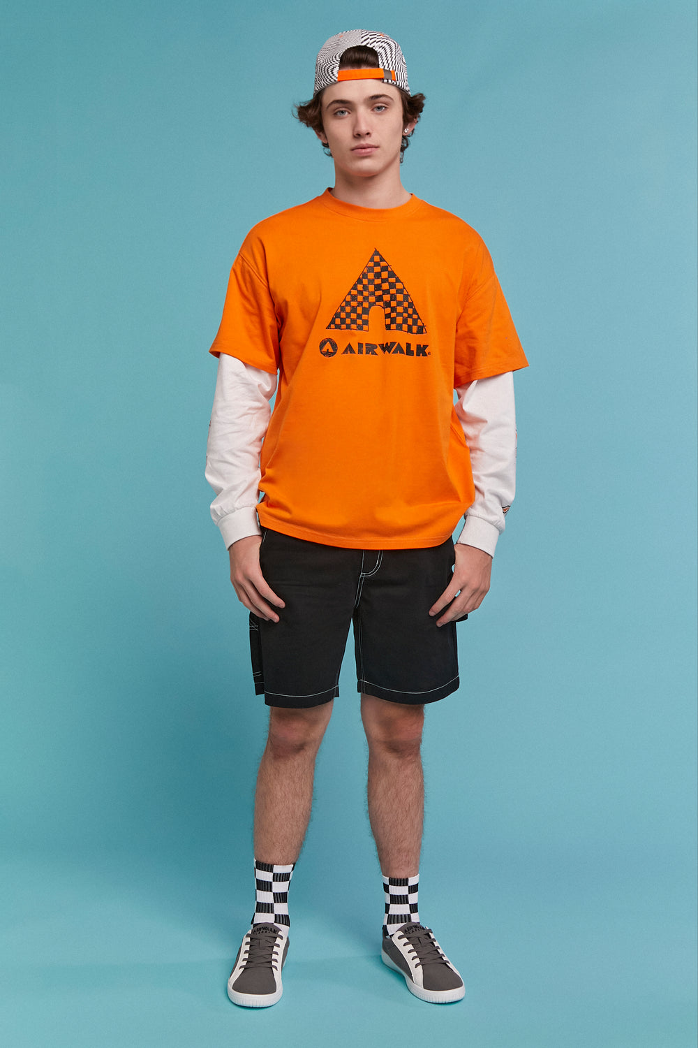 Airwalk Graphic Combo Tee Orange