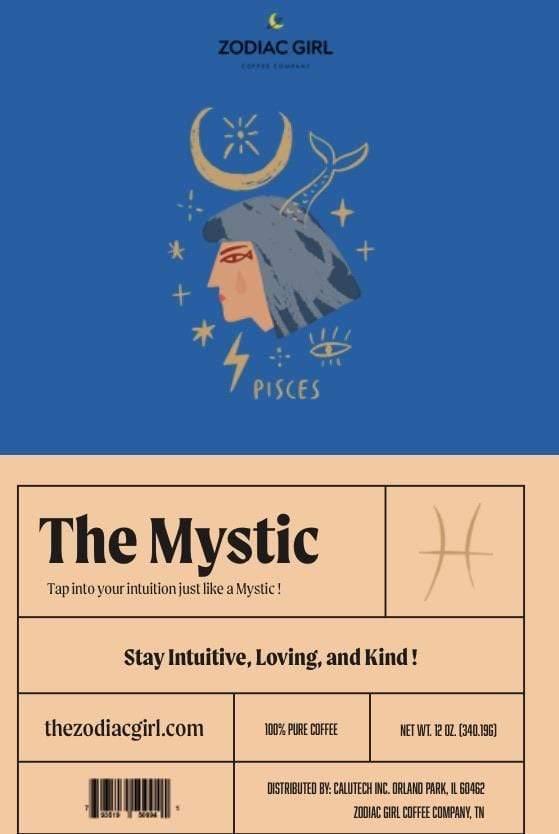Pisces: The Mystic - Zodiac Girl Coffee Company