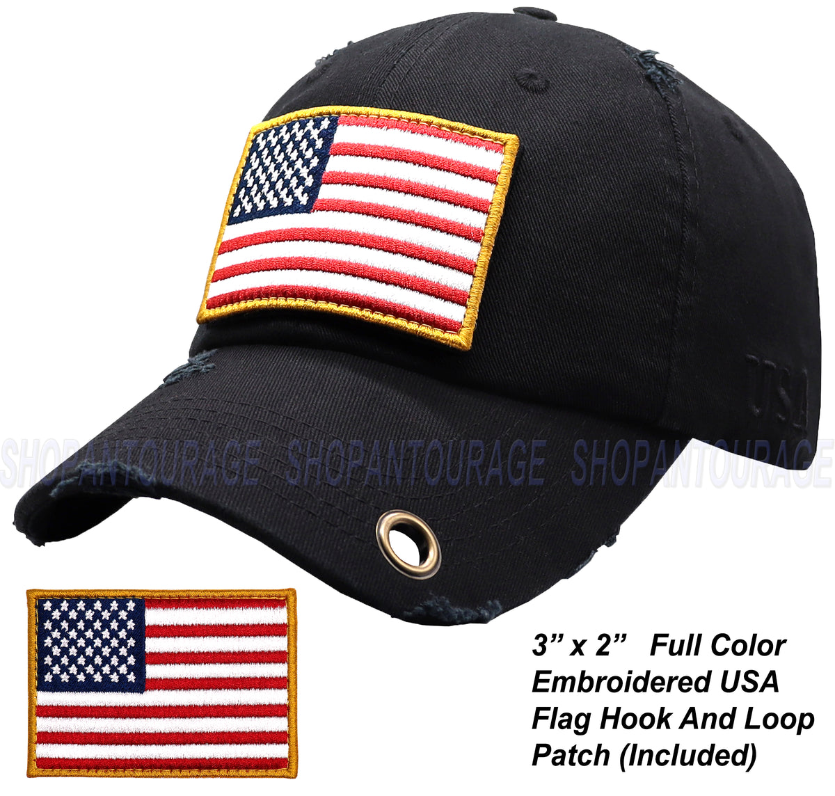 American Flag-Flag of Lebanon Vintage Adjustable Denim Hat Baseball Caps for Man and Woman 