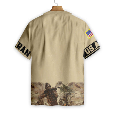 Army Veteran Home Of The Free EZ14 1501 Hawaiian Shirt - Hyperfavor