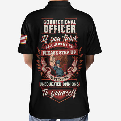 Correctional Officer Proud Skull Polo Shirt - Hyperfavor