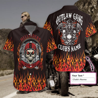 Personalized Outlaw Motorcycle Gang EZ14 1911 Hawaiian Shirt - Hyperfavor