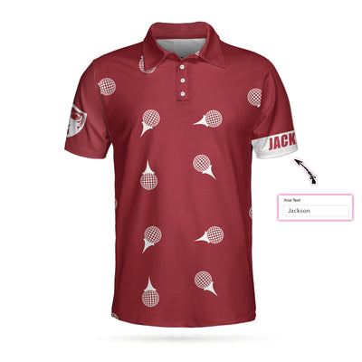 Personalized Red and White Golf Custom Polo Shirt - Hyperfavor