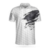 Ripped Vintage Golfing Skull Camouflaged Polo, Talk Birdie To Me M-Ver 3 Polo Shirt - Hyperfavor