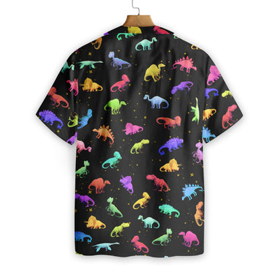 Seamless Dinosaurs Pattern EZ02 2608 Hawaiian Shirt - Hyperfavor