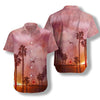 Sunset Santa Monica Pier Canvas EZ14 1908 Hawaiian Shirt - Hyperfavor