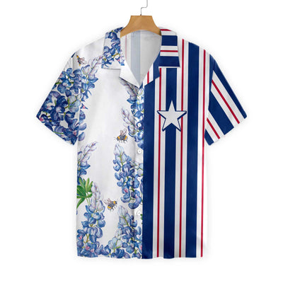Texas Flag Bluebonnets EZ16 0202 Hawaiian Shirt - Hyperfavor