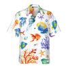 Under The Sea Watercolor Hawaiian Shirt - Hyperfavor