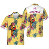 Lineman Pineapple Seamless Pattern Hawaiian Shirt - Hyperfavor