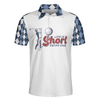 Life Is Short Swing Hard Short Sleeve Polo Shirt, Argyle Pattern Polo Shirt, Best Golf Shirt For Men - Hyperfavor