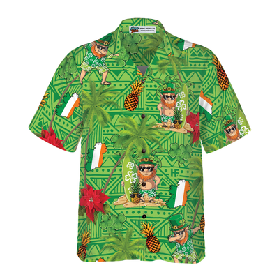 Irish Proud Leprechaun Saint Patrick's Day Hawaiian Shirt - Hyperfavor