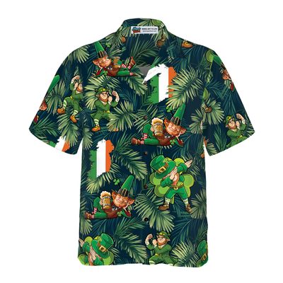Happy Saint Patrick's Day Irish Leprechaun Hawaiian Shirt - Hyperfavor
