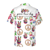 Peace Love Dog Hawaiian Seamless Hawaiian Shirt - Hyperfavor