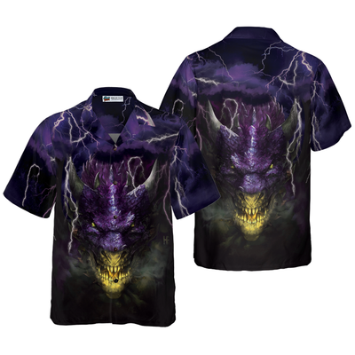 Dragon Head Lightning Hawaiian Shirt - Hyperfavor