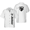 Personalized Golf Texture With Logo Custom Hawaiian Shirt - Hyperfavor