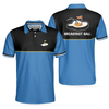 Breakfast Ball Short Sleeve Golf Polo Shirt, Steak Golf Hole And Flag Polo Shirt, Best Golf Shirt For Men - Hyperfavor