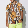 Group Dogs Seamless Pattern Hawaiian Shirt - Hyperfavor