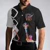 Let's Par Tee Colorful Lady Liberty Patriotic Golfer Polo Shirt, Black And White Argyle Pattern Golf Shirt For Men - Hyperfavor