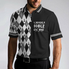 I Made A Bogey On Every Hole Polo Shirt, Black And White Argyle Pattern Polo Shirt, Cool Golf Shirt For Men - Hyperfavor