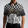 People Think I'm Nice Racing Polo Shirt, Checker Pattern F1 Racer Polo Shirt, Best Racing Shirt For Men - Hyperfavor