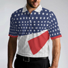 American Flag Golf Texture Short Sleeve Golf Polo Shirt, Golfaholic Polo Shirt, Patriotic Golf Shirt For Men - Hyperfavor