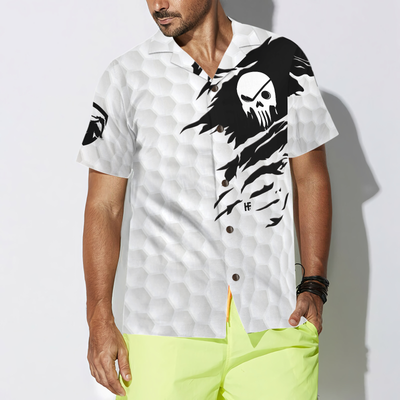 Personalized The Golf Skull Custom Hawaiian Shirt - Hyperfavor
