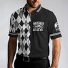 I'm The Bartender Polo Shirt, Black And White Argyle Pattern Polo Shirt, Best Bartender Shirt For Men - Hyperfavor