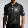 3D Effect Gold Ball And Golfer All Over Print Polo Shirt For Men, Best Golf Shirt For Men - Hyperfavor