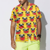 Pug Watermelon Yellow Background Hawaiian Shirt - Hyperfavor
