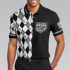 If Ping Pong Is Wrong I Don't Want To Be Right Polo Shirt, Black And White Argyle Pattern Ping Pong Shirt For Men - Hyperfavor