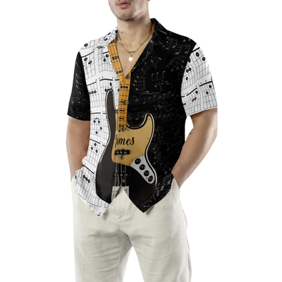 Personalized Name Guitar Custom Hawaiian Shirt - Hyperfavor