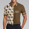 Gopher Meet Me At The 19th Hole Short Sleeve Polo Shirt, Argyle Pattern Polo Shirt, Best Golf Shirt For Men - Hyperfavor