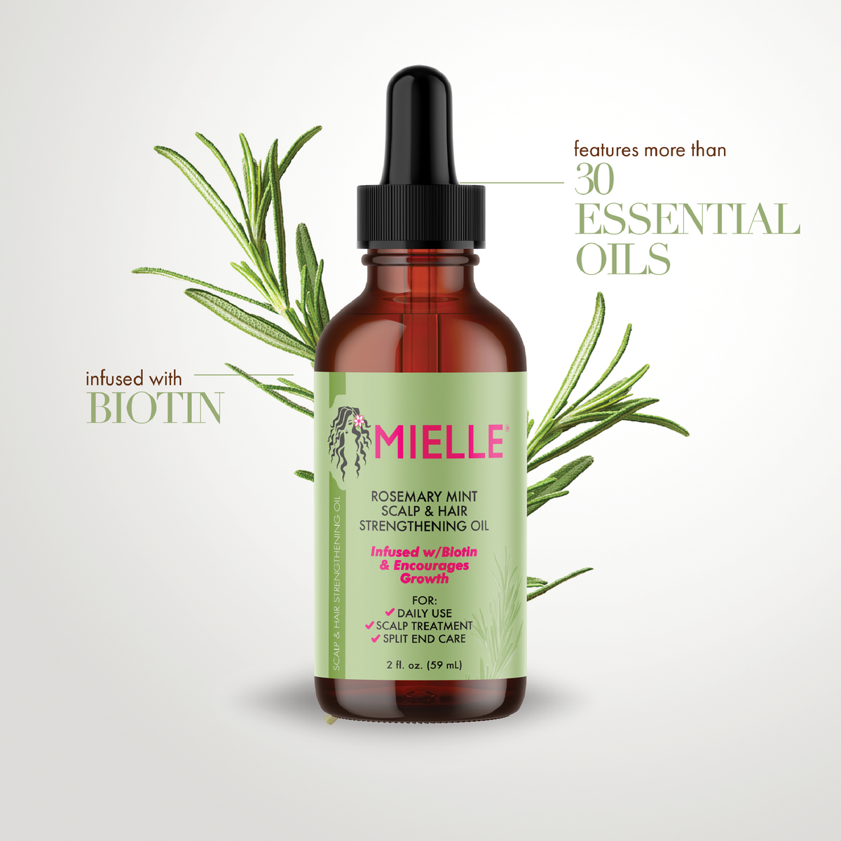Mielle Rosemary Mint Scalp And Hair Strengthening Oil Skin Store Pakistan 3702