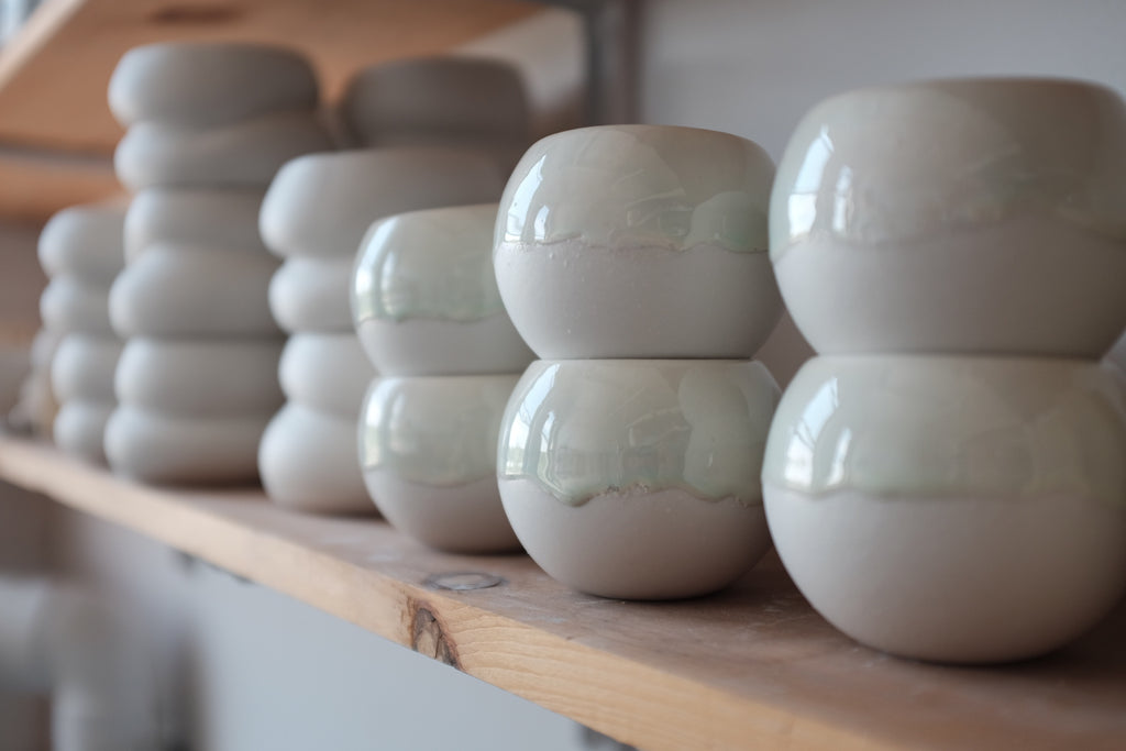 porcelain ceramic candle vessels