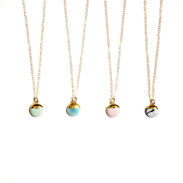 Dainty Necklaces - Dipped Buoy Charm