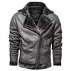 JACKETS KEZONO Siberia Rider Leather Jacket DIMGREY / XS