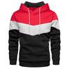 OUTWEAR & PARKAS KEZONO Tri-color Patchwork Sweatshirts Fleece Pullover Hoodie