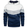 OUTWEAR & PARKAS KEZONO Tri-color Patchwork Sweatshirts Fleece Pullover Hoodie