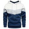 OUTWEAR & PARKAS KEZONO Tri-color Patchwork Sweatshirts Fleece Pullover Hoodie WHITE / B / XXS