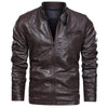 JACKETS KEZONO Triton Leather Jacket Brown / XXS