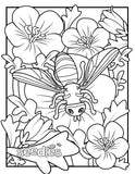 Bee Coloring Book Page #2