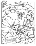 Bee Coloring Book Page #3