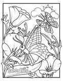 Bee Coloring Book Page #4 - Butterfly