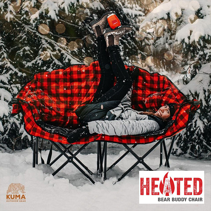 heated double camping chair