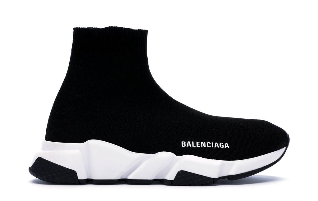 balenciaga black with white sole