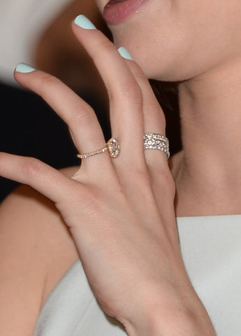 emma roberts rose gold engagement ring 