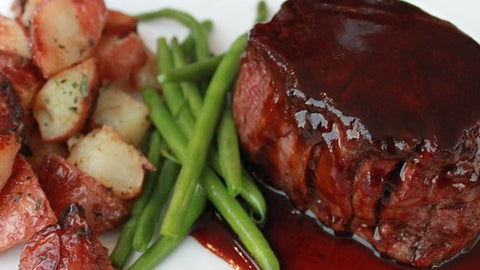 Filet Mignon Steak Valentine's Day homemade dinner